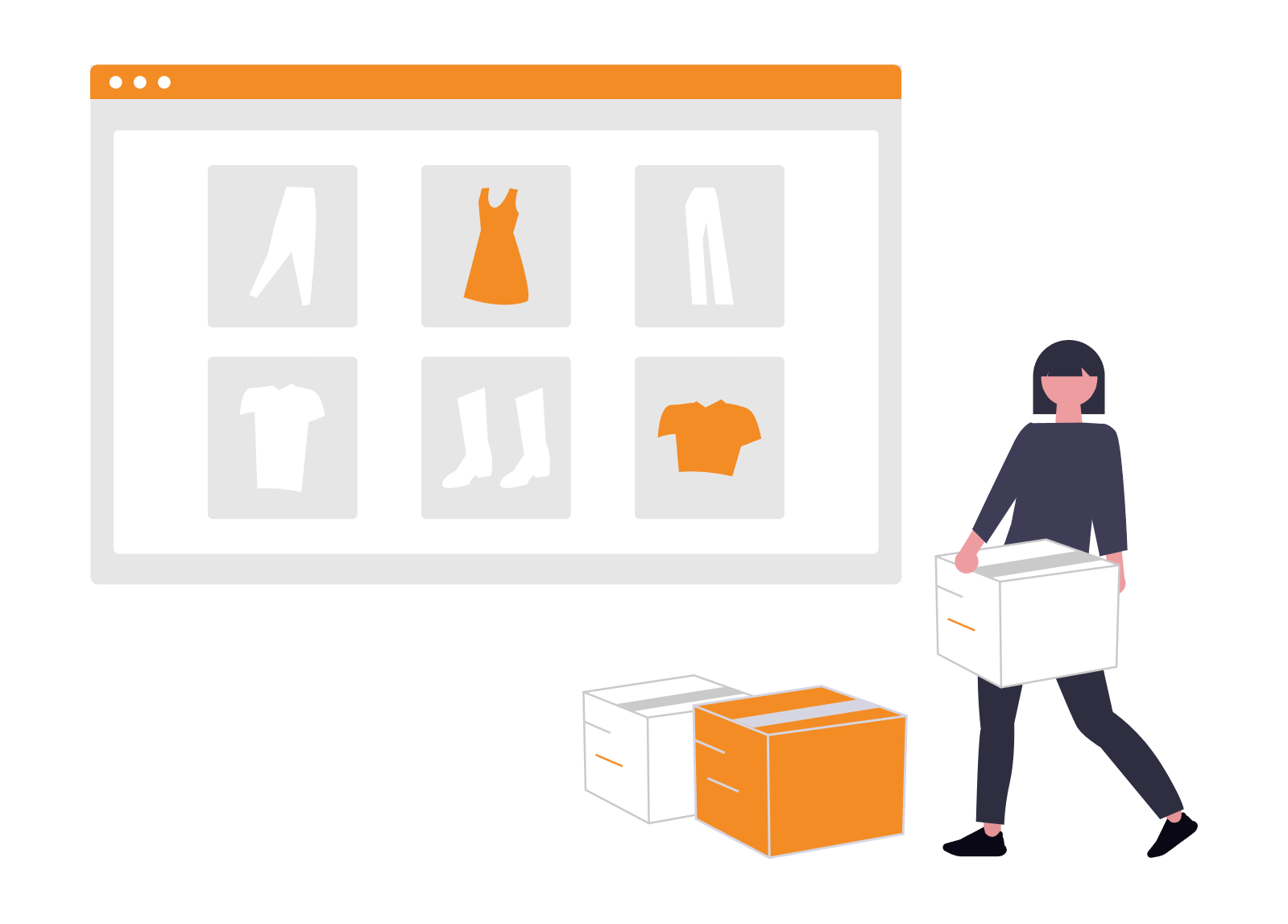 ECサイトの運営と出荷業務